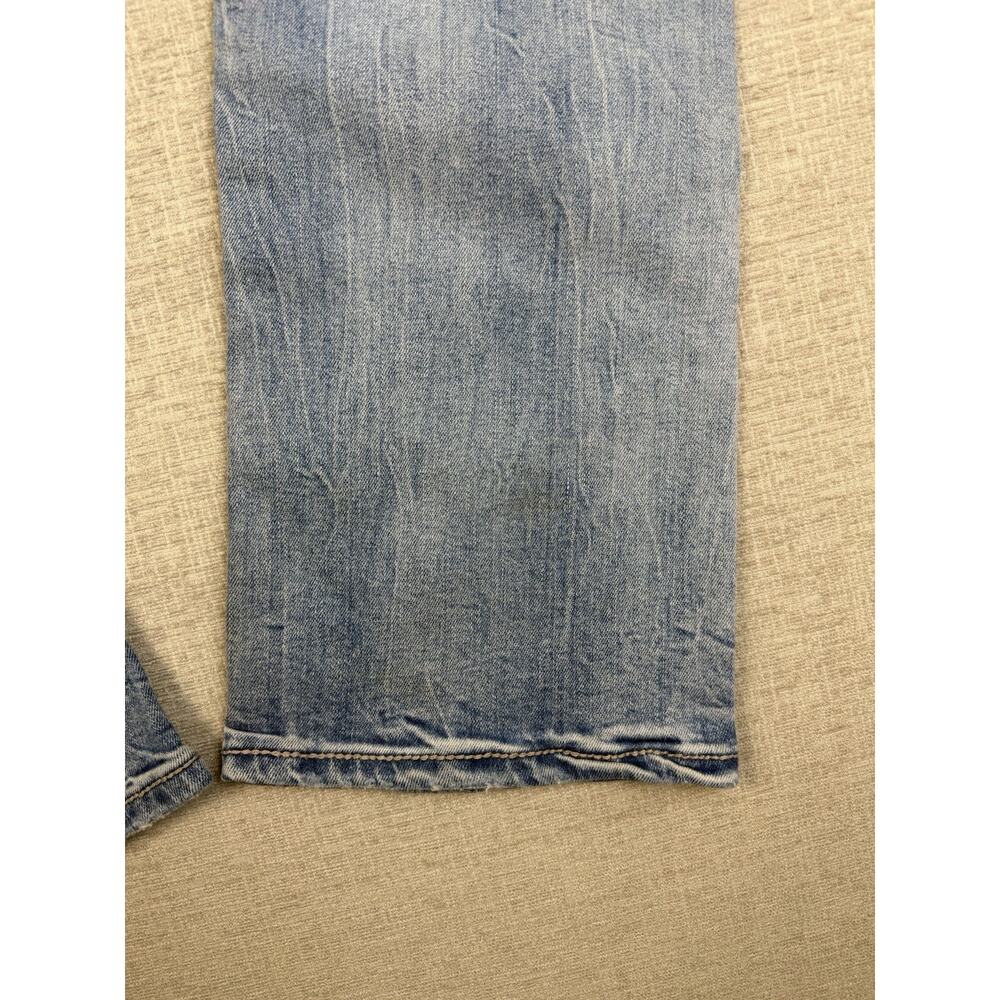 BKE Aiden Men’s Jeans 30R Bootleg Light Wash Distressed Stretch Denim - Picture 5 of 11